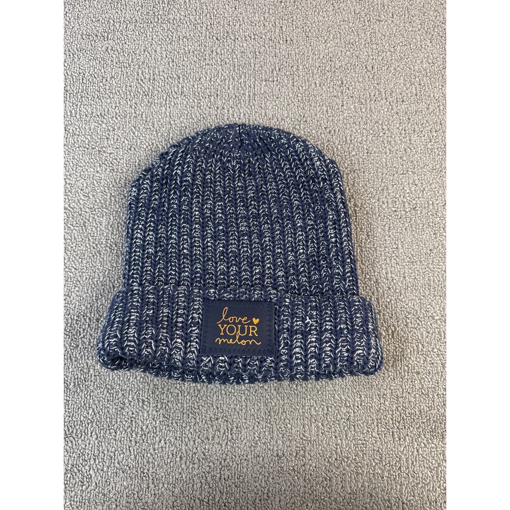 Love Your Melon Hat Beanie Cap Knit Blue Winter Cold Weather Casual OS